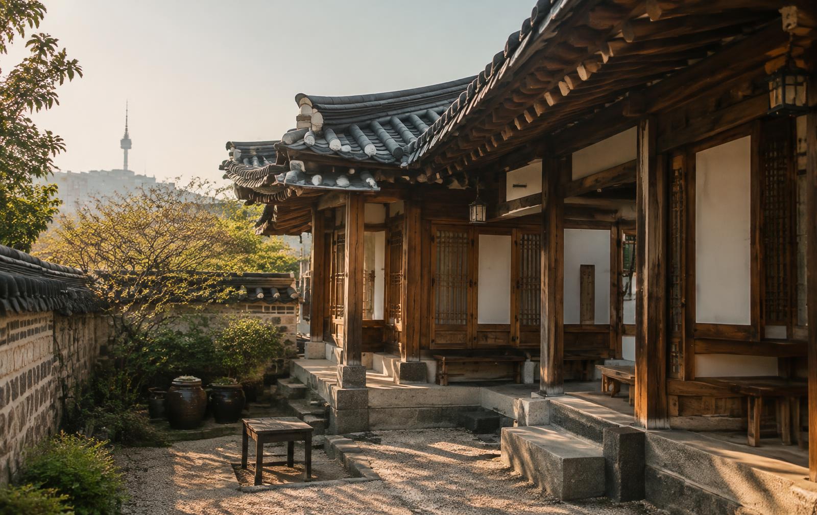 A quiet hanok, yours for a while.